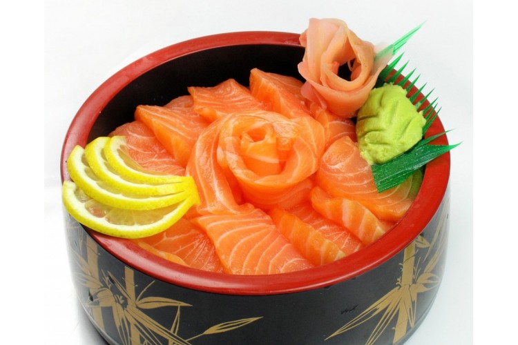 Menu chirashi Saumon