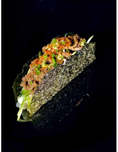 Sushi tacos bœuf