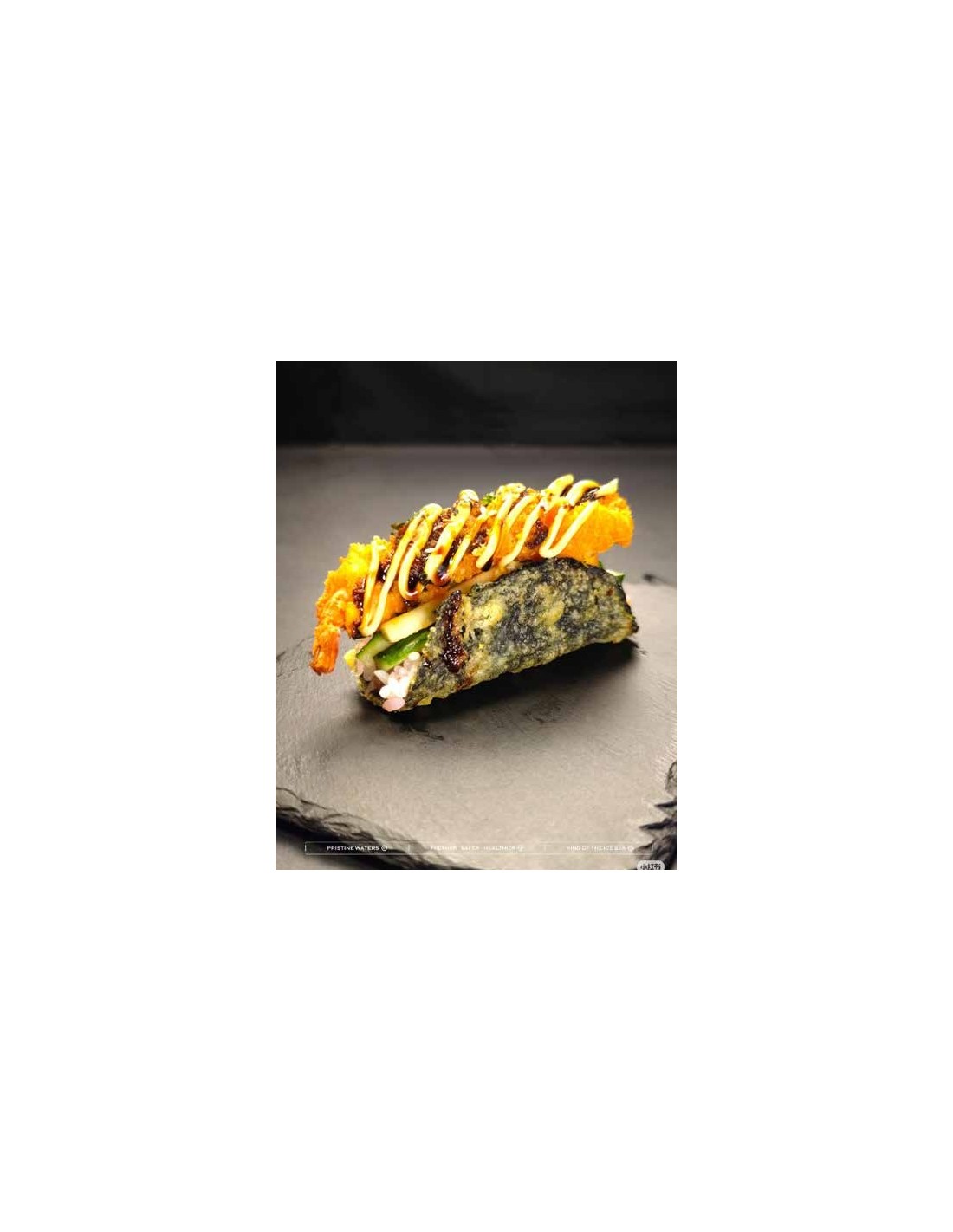 Sushi tacos crevette panée