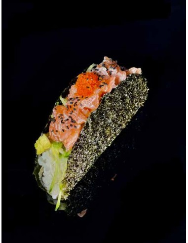 Sushi tacos saumon