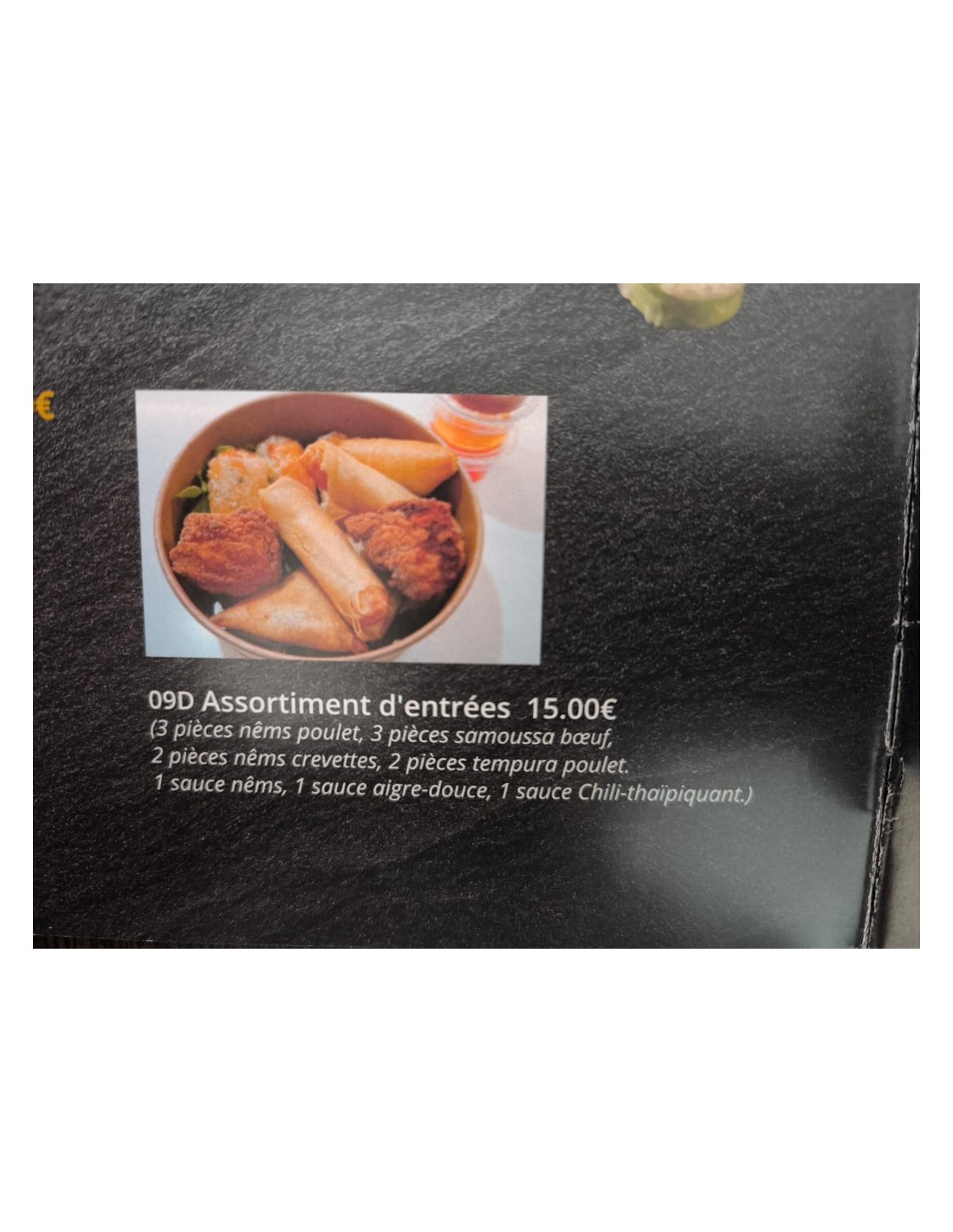 Assortiment d'entrées