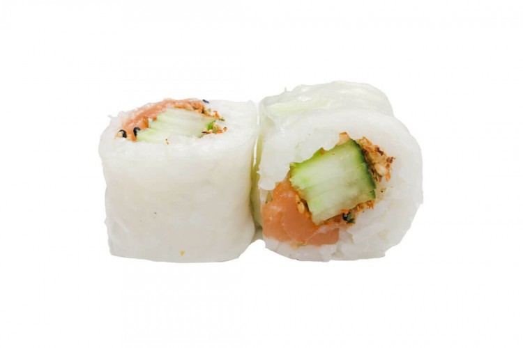 Spring roll Saumon concombre spicy