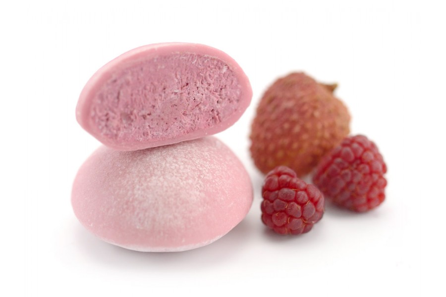 Mochi glacé framboise pistache